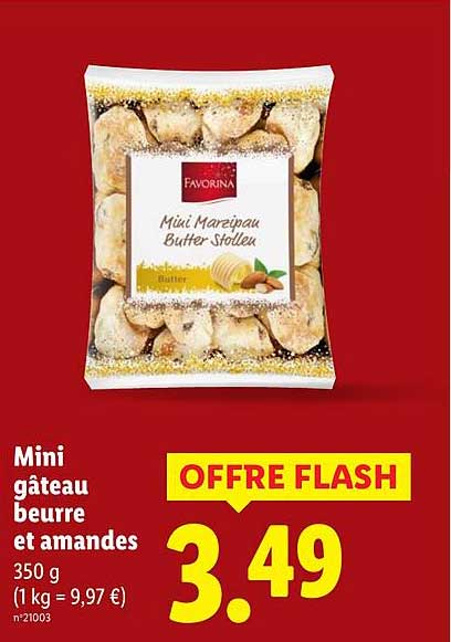 Mini gâteau beurre et amandes