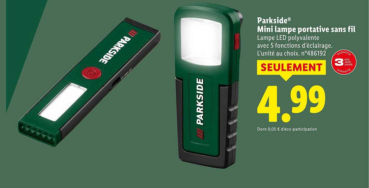 Mini lampe portable sans fil