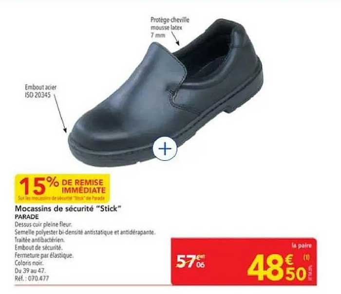 Mocassins de sécurité "Stick" PARADE