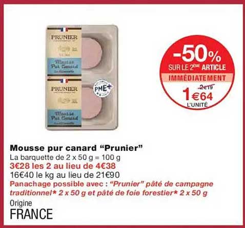 Mousse pur canard “Prunier”