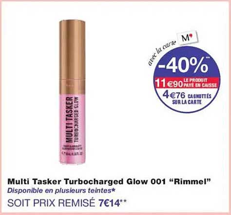 Multi Tasker Turbocharged Glow 001 “Rimmel”