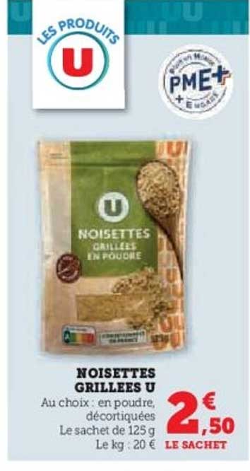 NOISETTES GRILLEES U