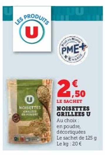 NOISETTES GRILLEES U