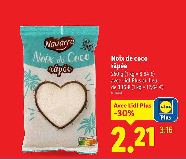 Noix de coco râpée