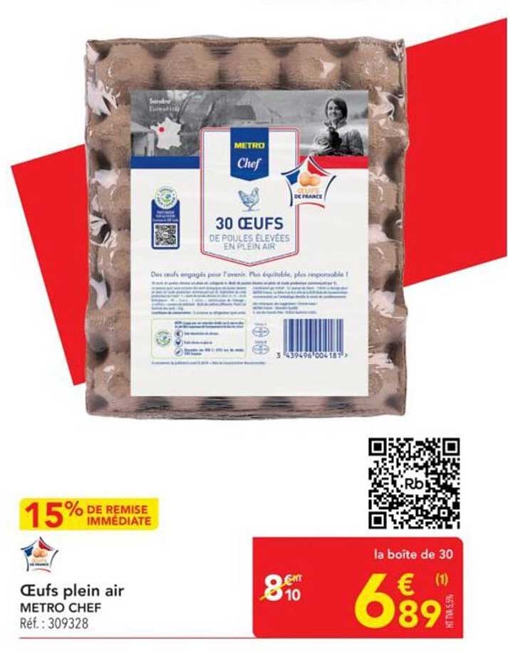 Œufs plein air METRO CHEF