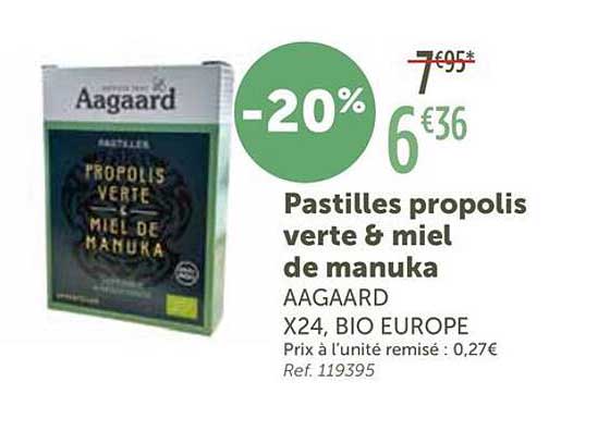 Pastilles propolis verte & miel de manuka