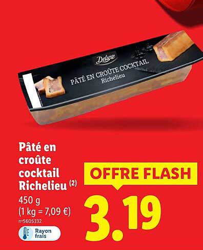 Pâté en croûte cocktail Richelieu