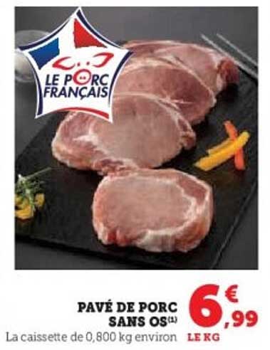 PAVÉ DE PORC SANS OS
