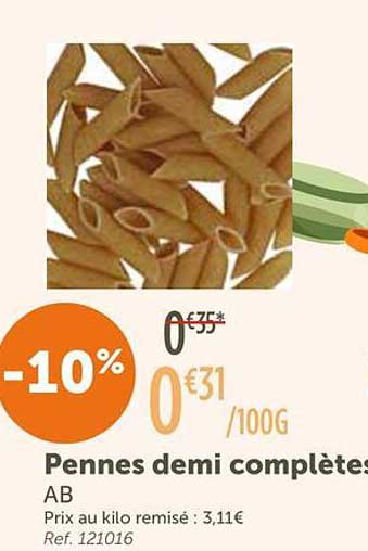 Pennes demi complètes