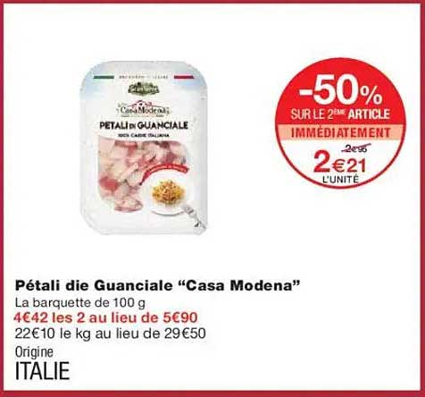 Pétali die Guanciale “Casa Modena”