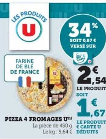 PIZZA 4 FROMAGES U