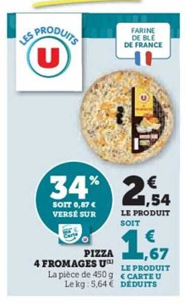 Pizza 4 Fromages U