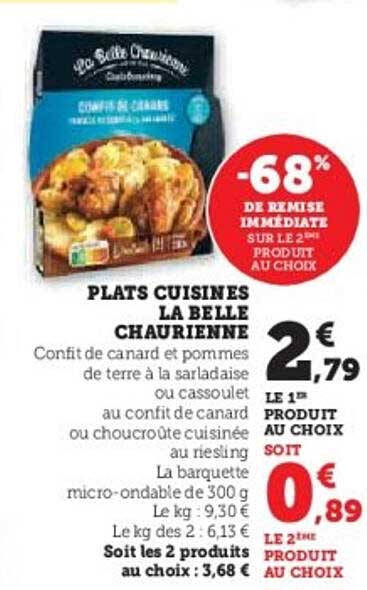 PLATS CUISINES LA BELLE CHAURIENNE - Confit de canard