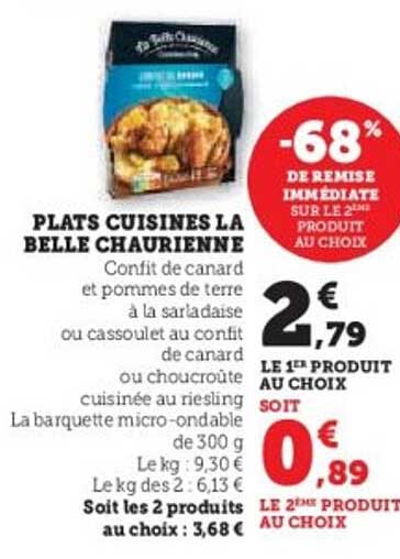 PLATS CUISINES LA BELLE CHAURIENNE
