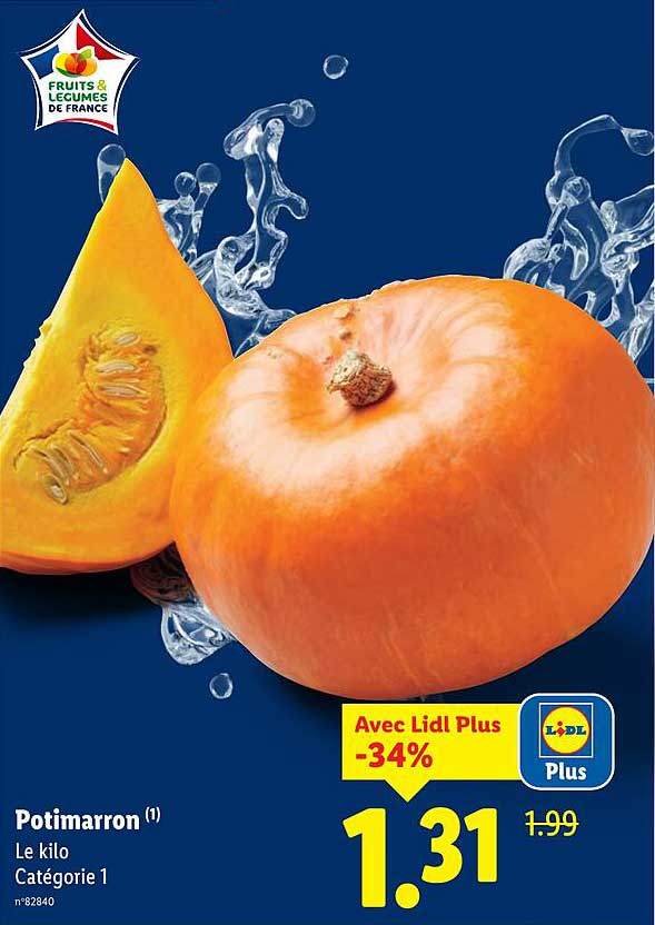 Potimarron (1) - Le kilo Catégorie 1