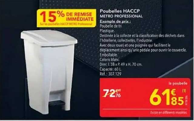 PouBelles HACCP METRO PROFESSIONAL