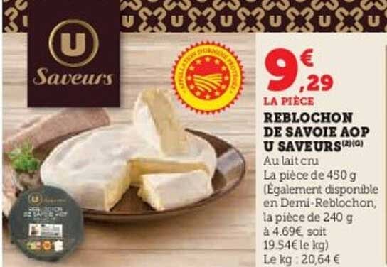 REBLECHON DE SAVOIE AOP U SAVEURS