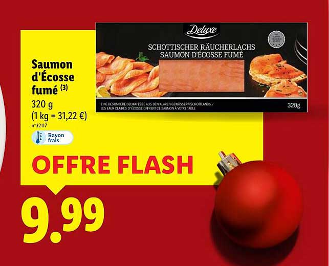 Saumon d'Écosse fumé