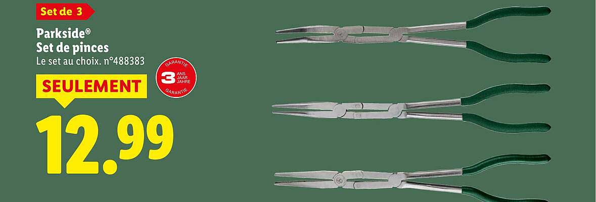Set de 3 Parkside® Set de pinces