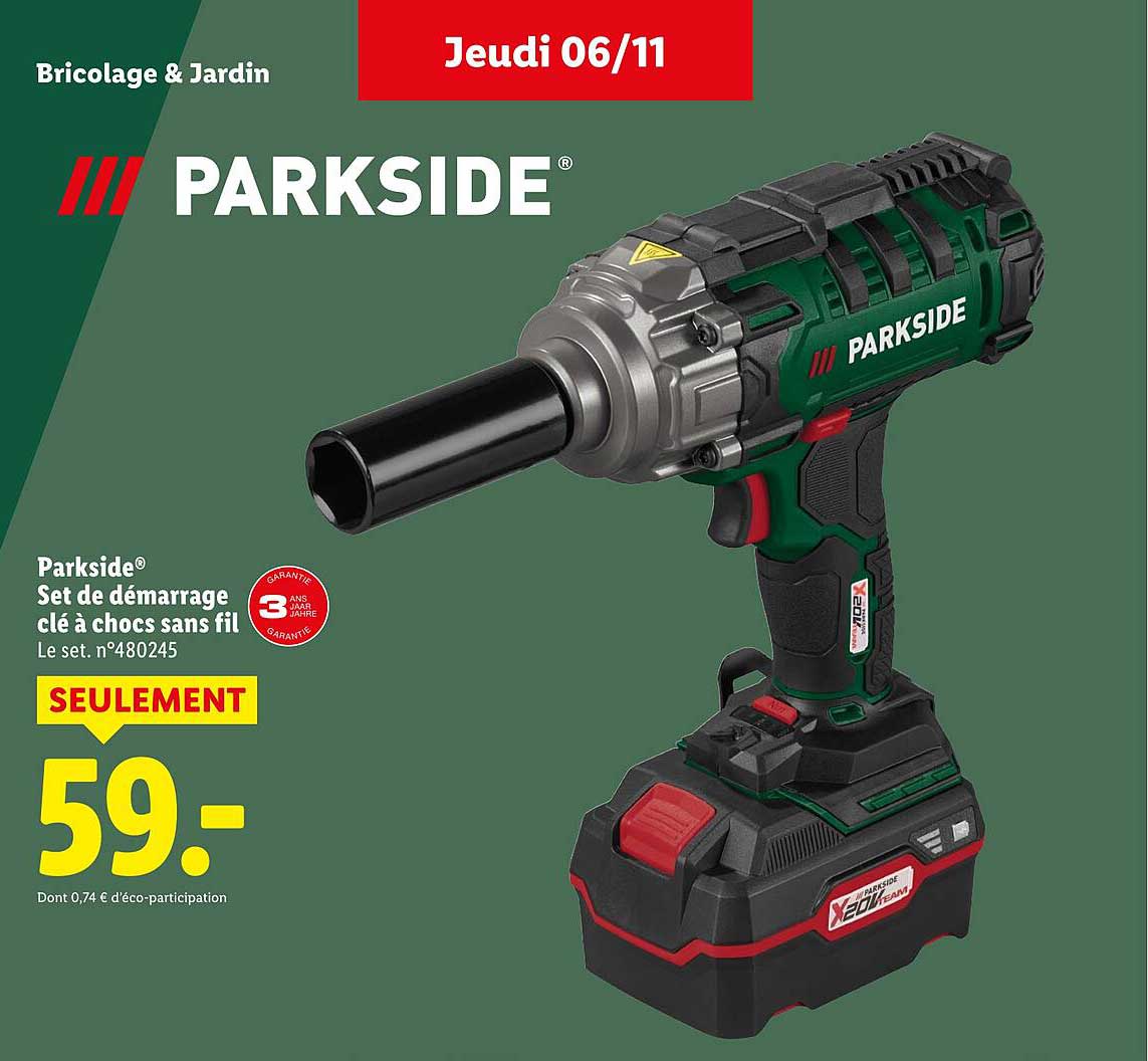 Set de démarrage clé à chocs sans fil