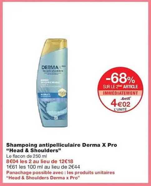 Shampooing antipelliculaire Derma X Pro "Head & Shoulders"
