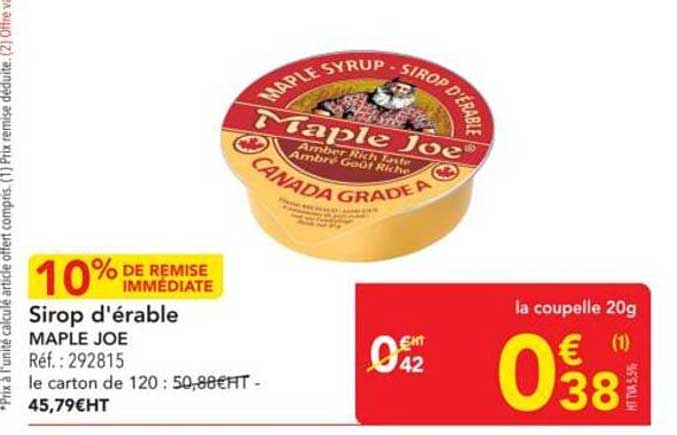 Sirop d'érable MAPLE JOE