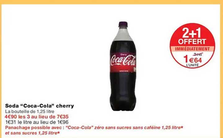Soda "Coca-Cola" cherry