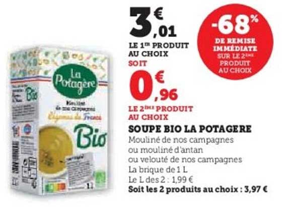 SOUPE BIO LA POTAGERE