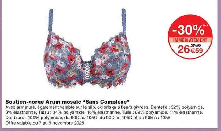Soutien-gorge Arum mosaïc “Sans Complexe”