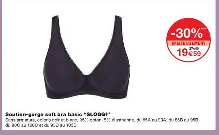 Soutien-gorge soft bra basic “SLOGGI!”