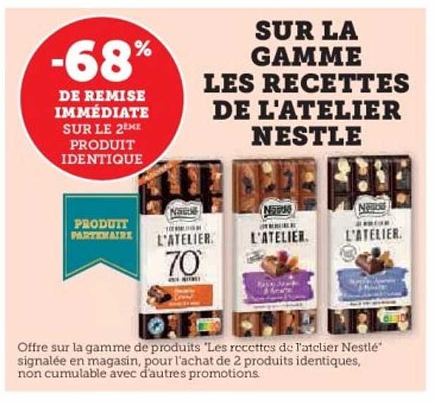 SUR LA GAMME LES RECETTES DE L'ATELIER NESTLE