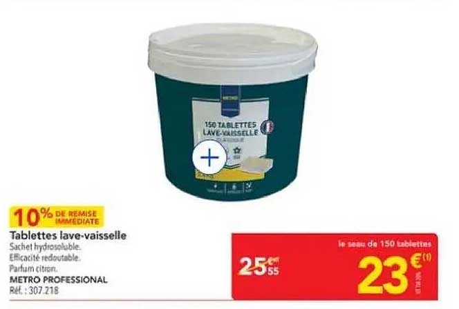 Tablettes lave-vaisselle