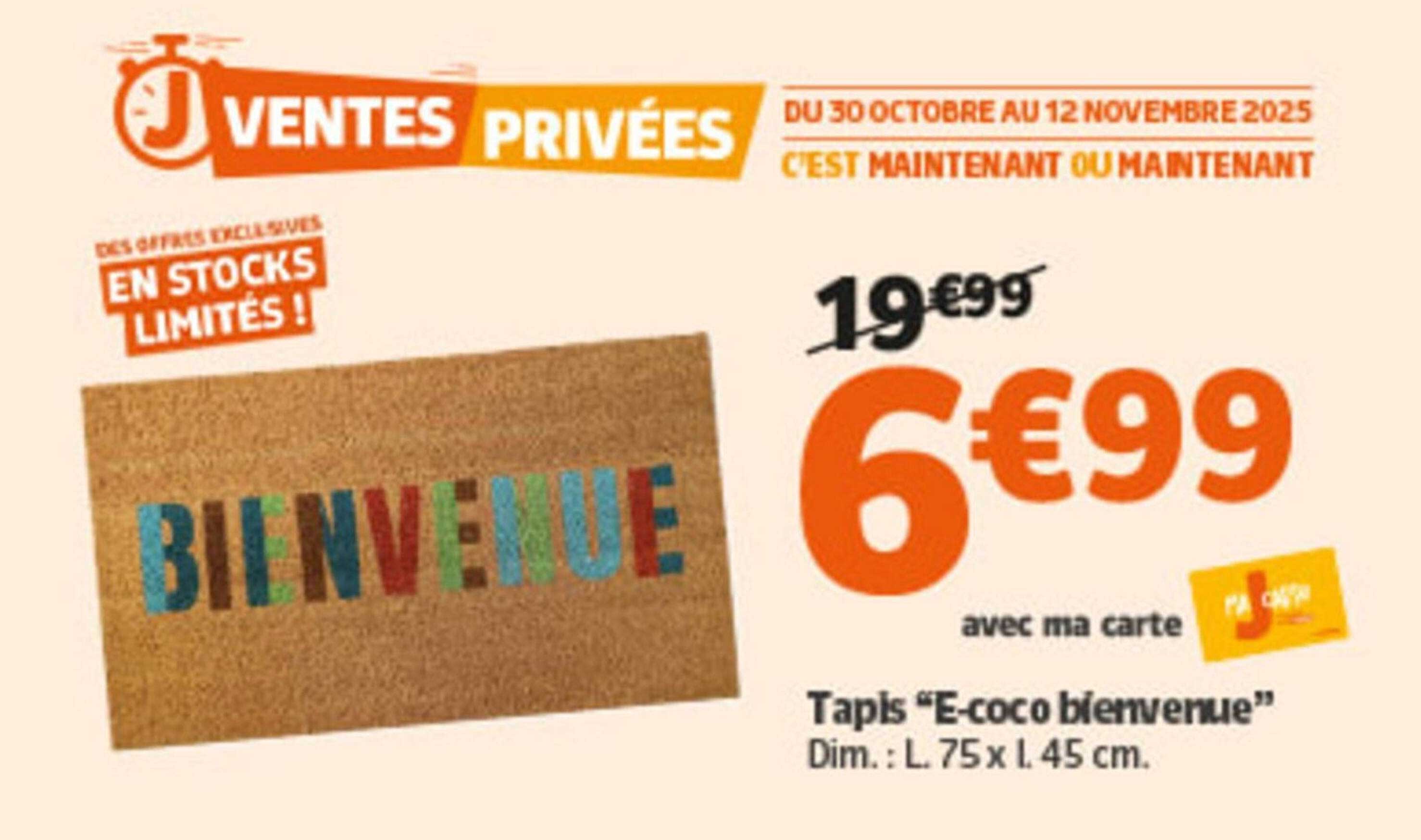 Tapis "E-coco bienvenue"