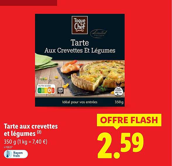 Tarte Aux Crevettes Et Légumes