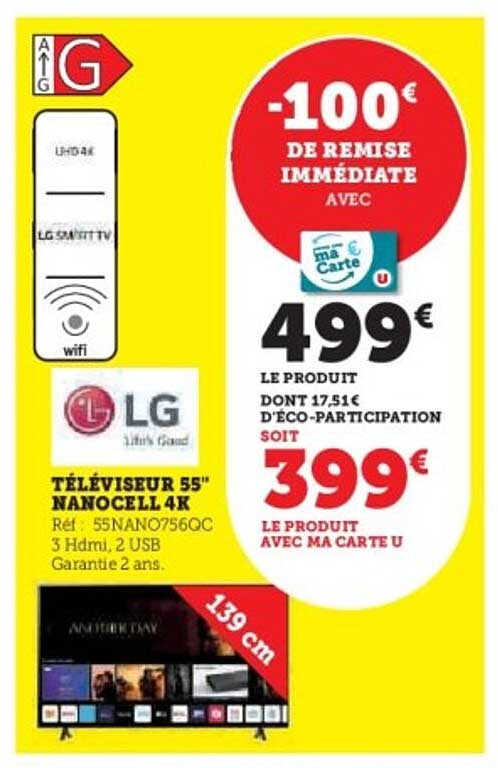 TÉLÉVISEUR 55" NANOCELL 4K