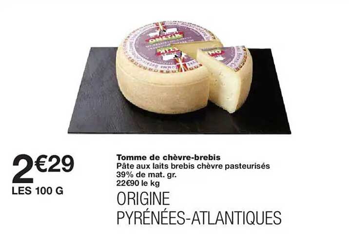 Tomme de chèvre-brebis