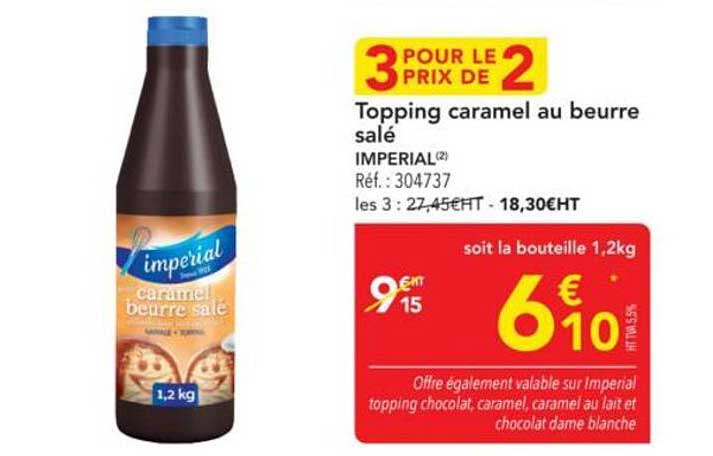 Topping caramel au beurre salé