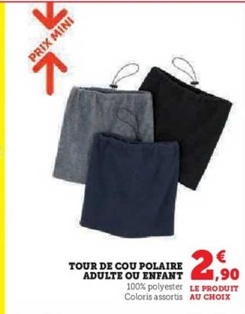 TOUR DE COU POLAIRE ADULTE OU ENFANT
