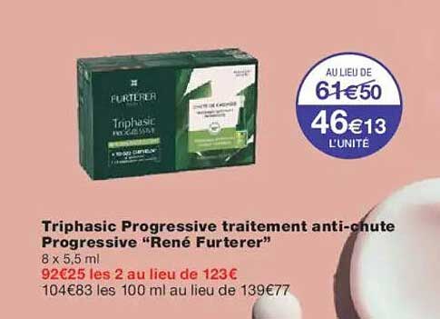 Triphasic Progressive traitement anti-chute Progressive "René Furterer"