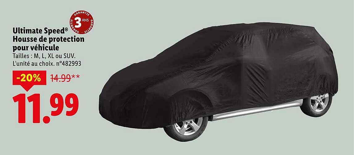 Ultimate Speed® Housse de protection pour véhicule