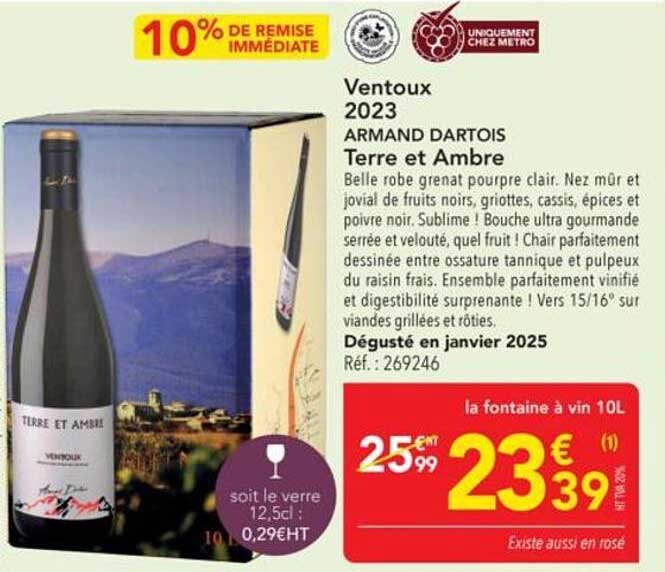 Ventoux 2023 - Armand Dartois Terre et Ambre