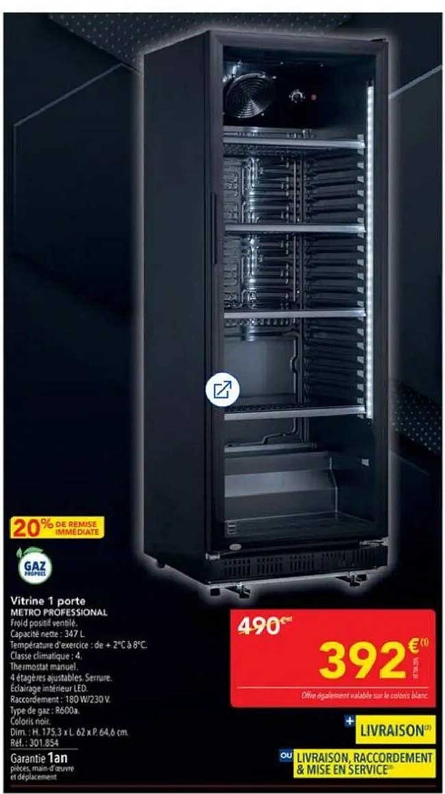 Vitrine 1 porte METRO PROFESSIONAL