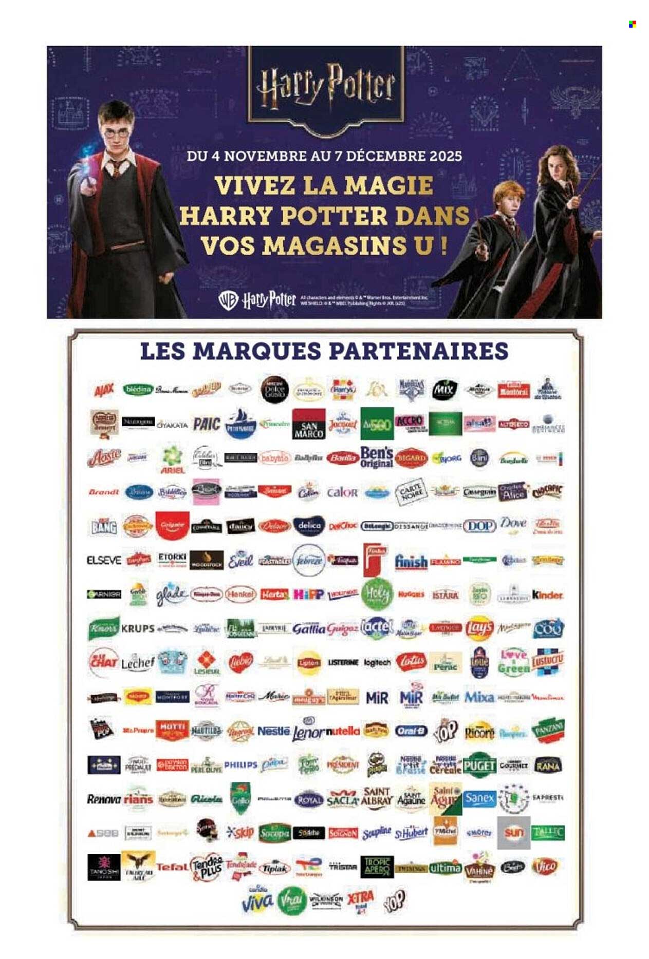 VIVEZ LA MAGIE HARRY POTTER DANS VOS MAGASINS U !
