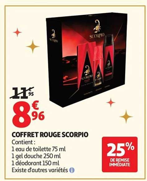 COFFRET ROUGE SCORPIO