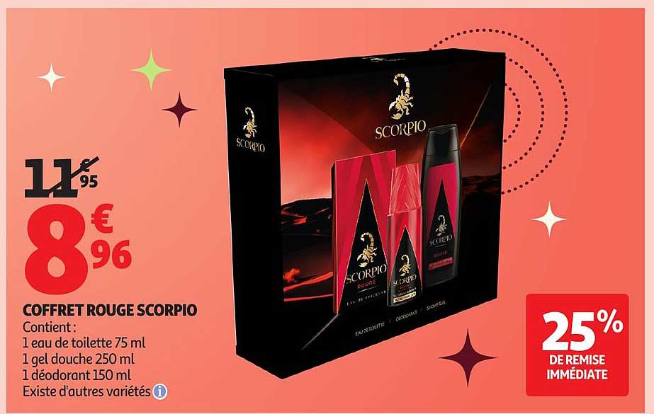 COFFRET ROUGE SCORPIO