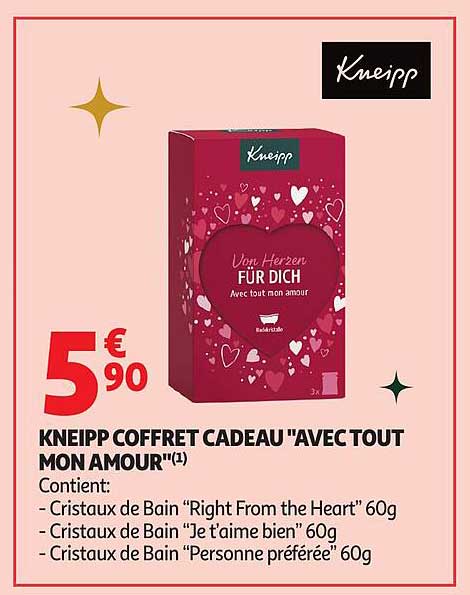 KNEIPP COFFRET CADEAU "AVEC TOUT MON AMOUR"