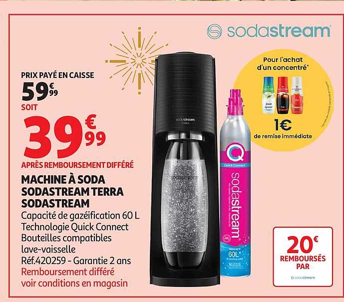 MACHINE À SODA SODASTREAM TERRA SODASTREAM