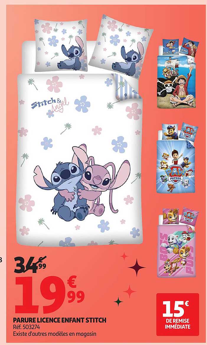 PARURE LICENCE ENFANT STITCH