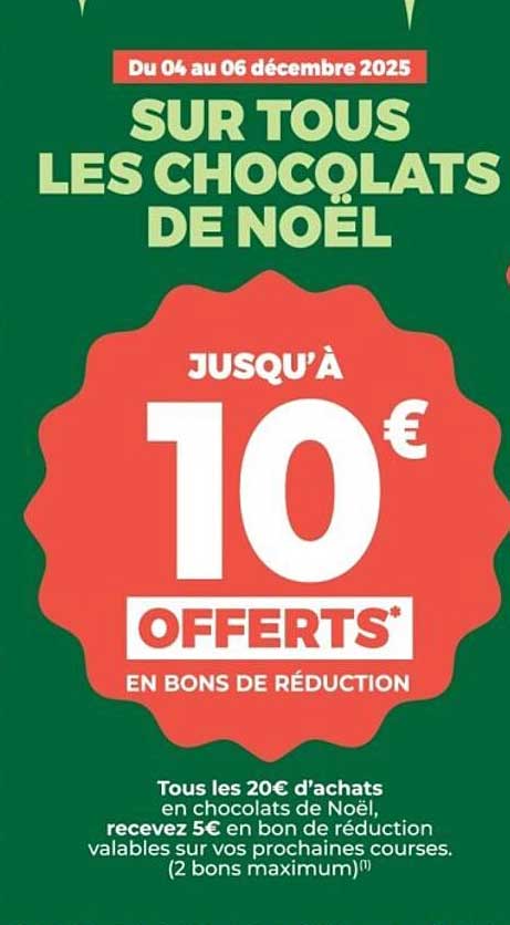 SUR TOUS LES CHOCOLATS DE NOËL