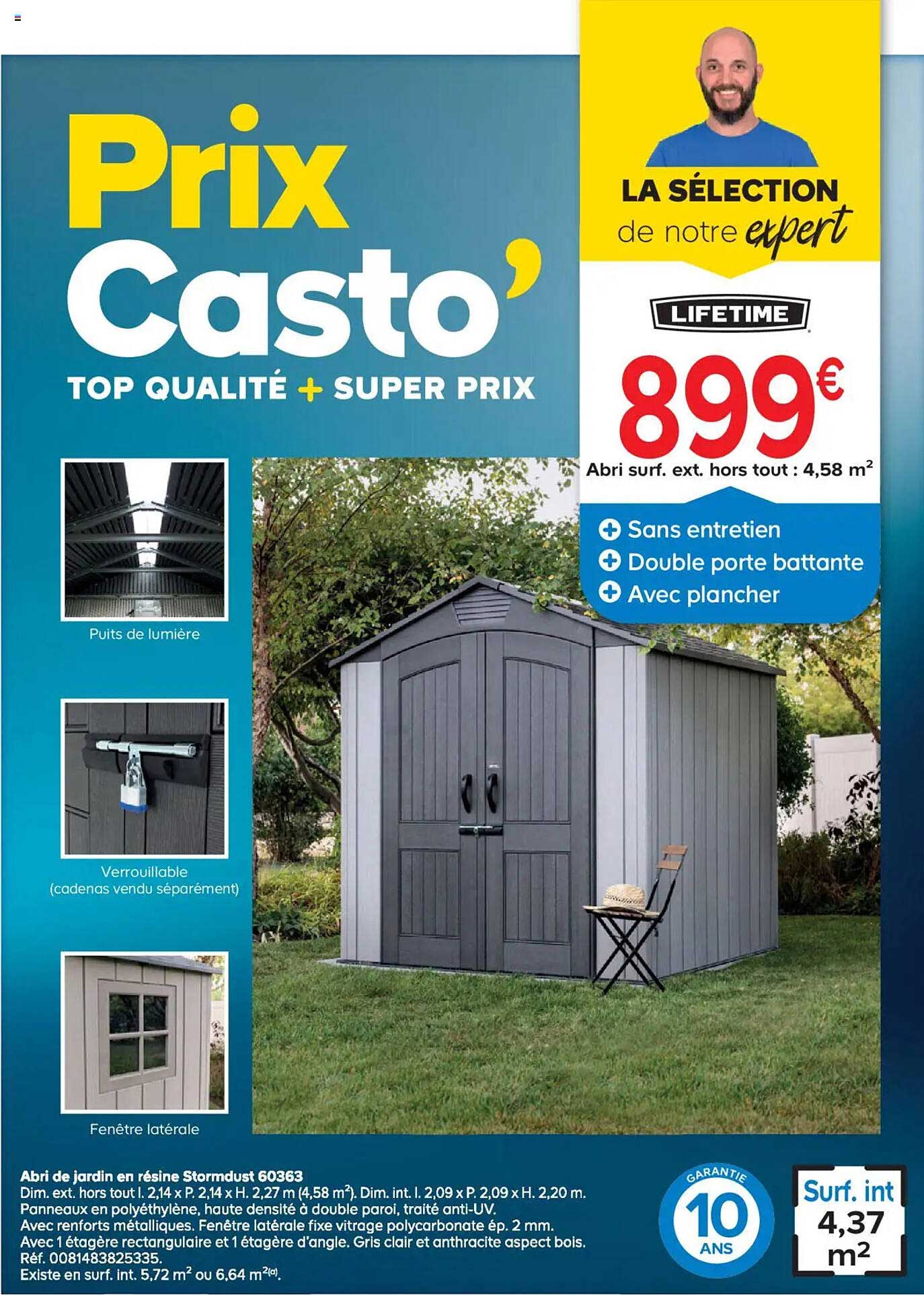 Abri de jardin en résine Stormdust 60363